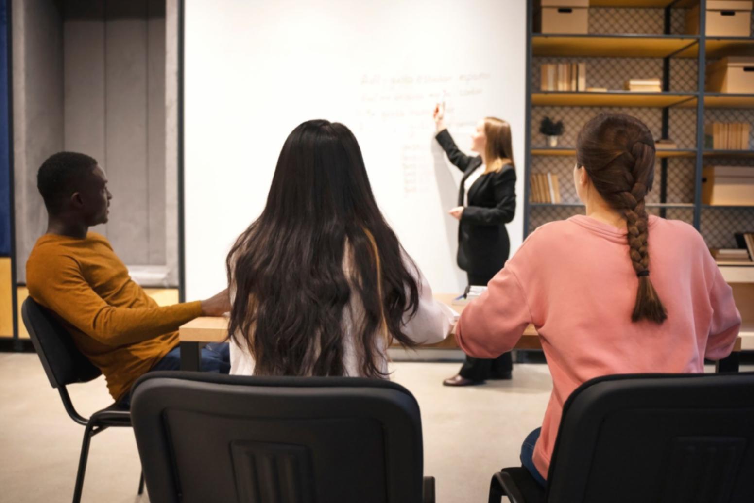Professional workspace setup with multiple monitors displaying keyword research dashboards and analytics tools